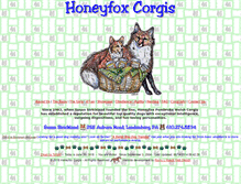 Tablet Screenshot of honeyfoxcorgis.com